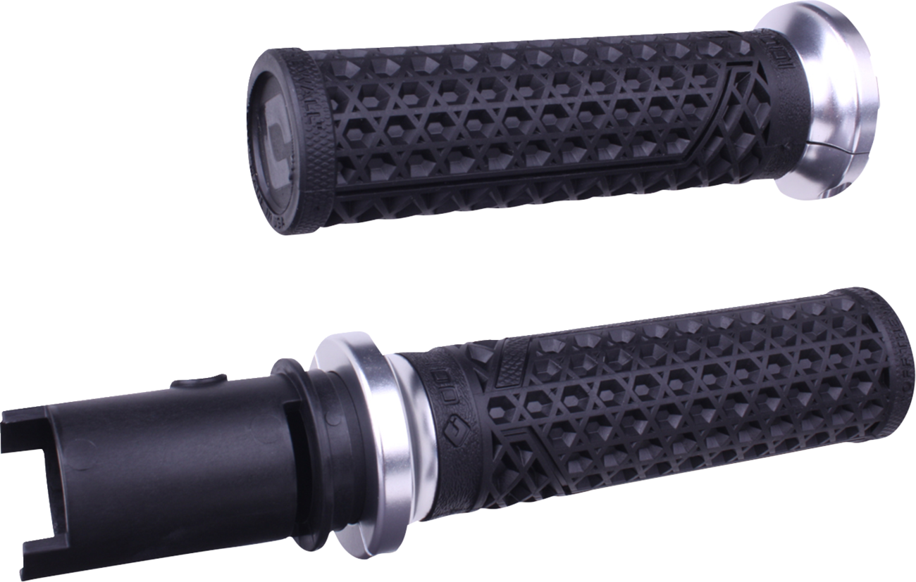 ODI Vans Silver 1" Lock-On Handlebar Grips for 2023-2025 Harley Touring Softail