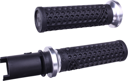 ODI Vans Silver 1" Lock-On Handlebar Grips for 2023-2025 Harley Touring Softail