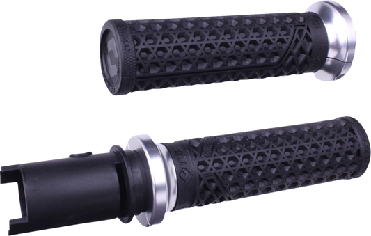 ODI Vans Silver 1" Lock-On Handlebar Grips for 2023-2025 Harley Touring Softail