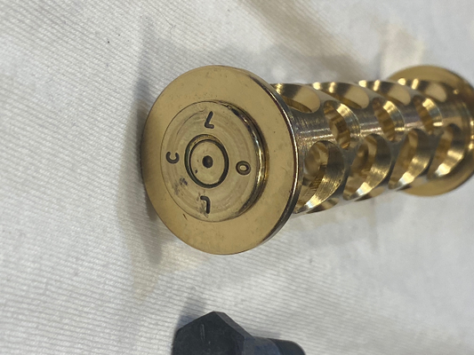 JT's Cycles Genuine Once Fired .50 Cal BMG Brass Kick Starter Pedal 29-84 Harley