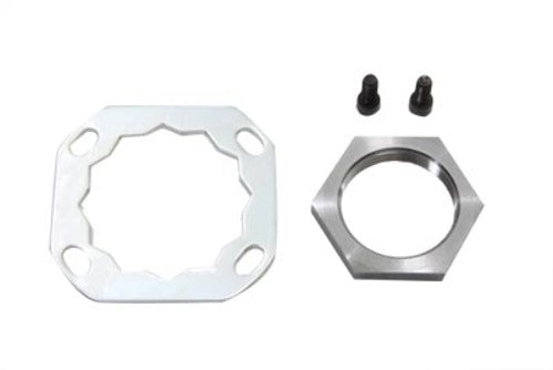 Vtwin 6 Speed Pulley & Lock Nut Kit fits 2006-2017 Harley Touring FLST FXST FXD