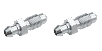 Goodridge 2 Steel Front/Rear Brake 3/8"-24 Bleeder Nipples for 1977-2017 Harley