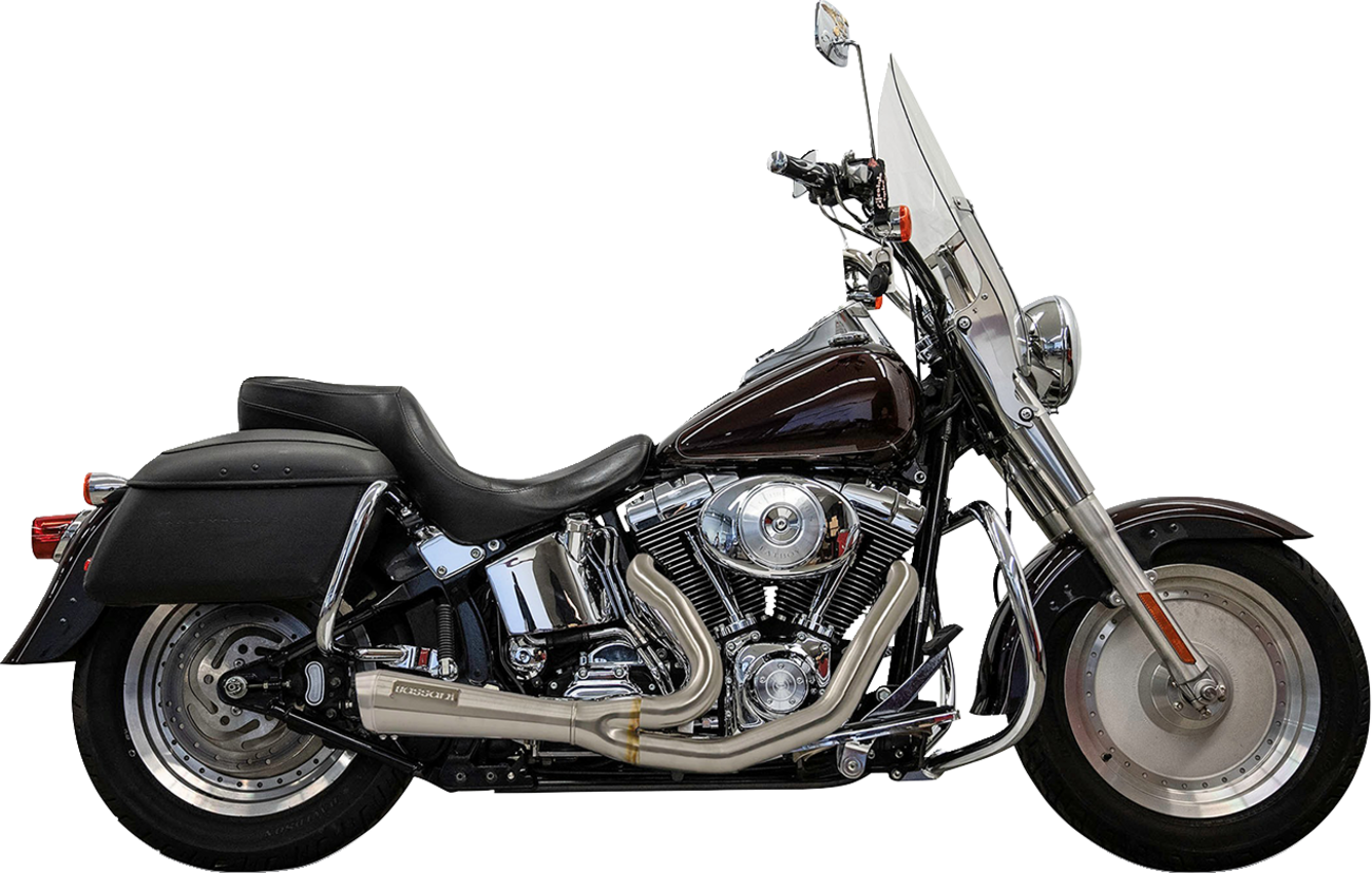 Bassani Ripper Short 2-1 Stainless Exhaust System fits 1986-2017 Harley Softail