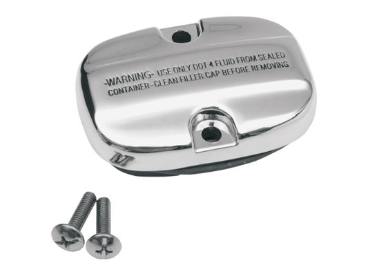 Drag Specialties Chrome Rear Master Cylinder Cover for 2008-2023 Harley Touring