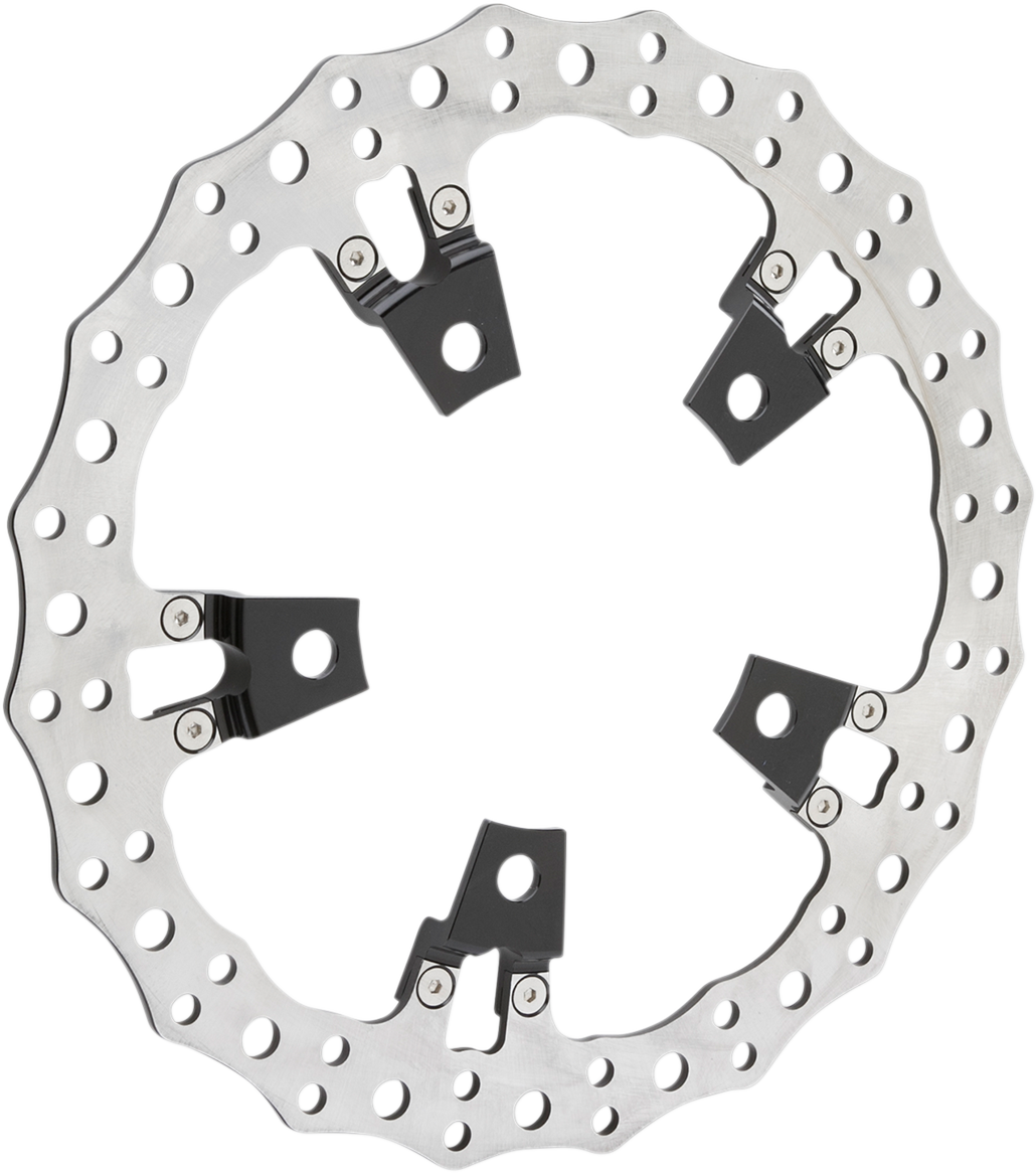 Arlen Ness 14" Right Front Jagged Floating Brake Rotor 2014-2024 Harley Touring