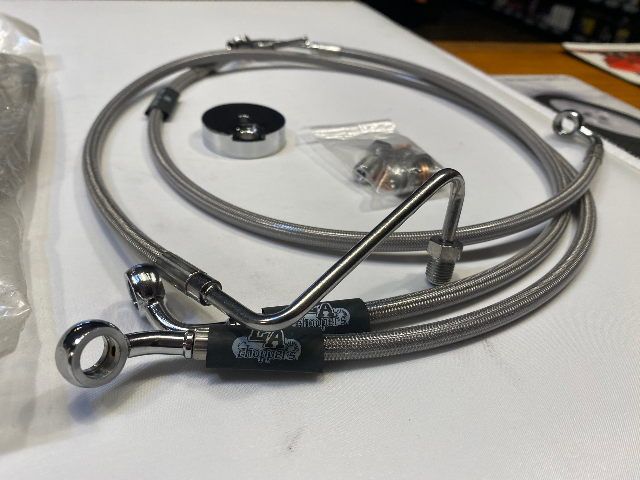 LA Choppers Ape Hanger Handlebar w/o ABS Brake Line Kit 2008-2013 Harley Touring