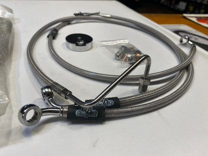 LA Choppers Ape Hanger Handlebar w/o ABS Brake Line Kit 2008-2013 Harley Touring