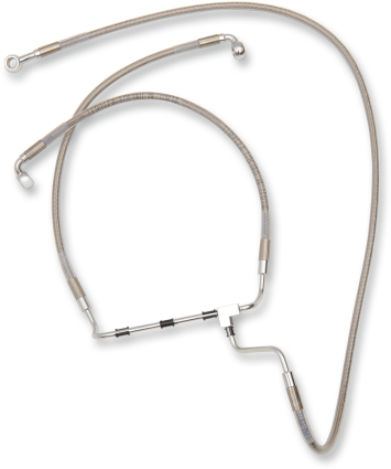 Drag Specialties Stainless Steel Oversized +4 Brake Line 14-23 Harley Touring