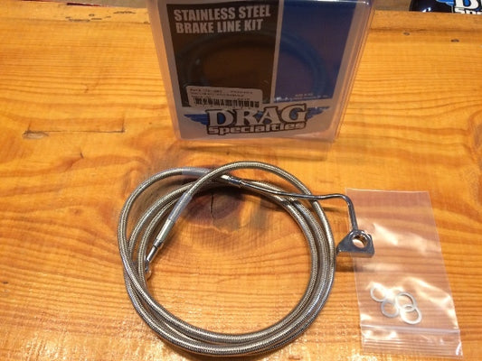 Drag Specialties Stainless Steel Upper +6 ABS Brake Line 2014-22 Harley Touring