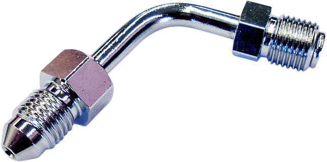 Magnum Chrome Front Level 1 Brake Line Adapter for 2018-2022 Harley Softail FLFB