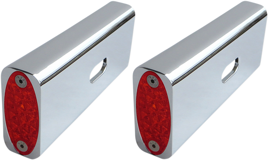 Pro One Red LED Rear Fender Strut Marker Lights 1984-2017 Harley Softail FLSTFI