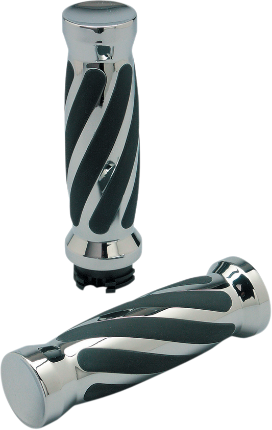 Pro One Twisted Cable 1" Motorcycle Grips 82-19 Harley Dyna Touring Softail XL
