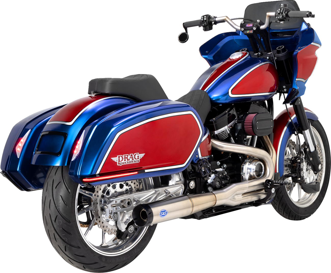 Thrashin Black Gauge Cutout 6.5" Handlebar Risers for 2018-2025 Harley Softail