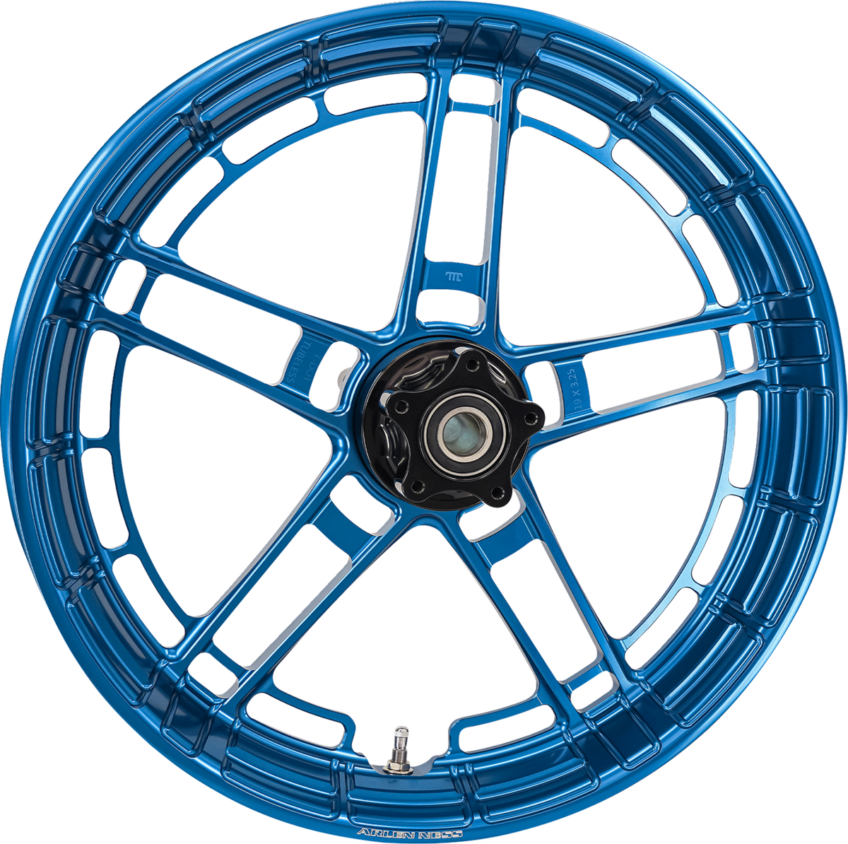 Arlen Ness Flatline Blue 19" x 3.25" Front Motorcycle Wheel for Harley Davidson