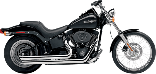 Cobra Chrome Speedster 2-2 Slash Down Motorcycle Exhaust 86-06 Harley Softail