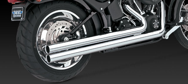 Vance & Hines Big Shots Long Chrome Exhaust Harley 86-11 Softail FLSTN FXST