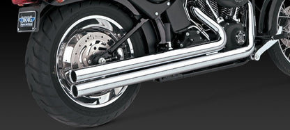 Vance & Hines Big Shots Long Chrome Exhaust Harley 86-11 Softail FLSTN FXST