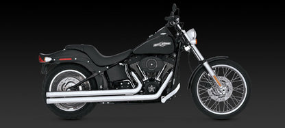 Vance & Hines Big Shots Long Chrome Exhaust Harley 86-11 Softail FLSTN FXST
