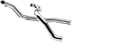 Cobra Steel Chrome True Duals Header Pipes for 2007-08 Harley Davidson Touring