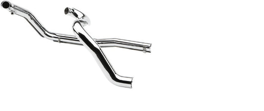 Cobra Steel Chrome True Duals Header Pipes for 2007-08 Harley Davidson Touring