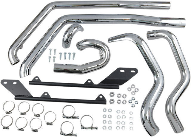 Bassani Power Curve True Dual Exhaust Headpipes fits 2007-2017 Harley Softail