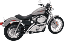 Bassani Chrome Scalloped Radial Sweeper Exhaust for 07-13 Harley Sportster XL