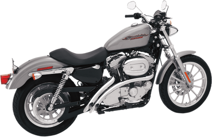 Bassani Chrome Scalloped Radial Sweeper Exhaust for 07-13 Harley Sportster XL