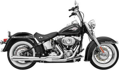 Bassani Chrome Road Rage 2-1 Long Exhaust for 86-17 Harley Softail FLSTN FLSTF
