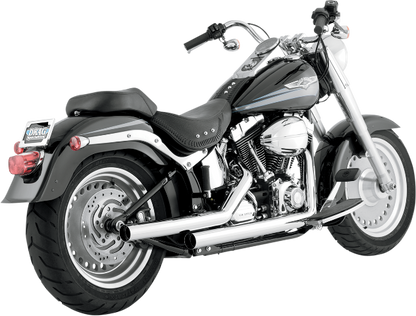 Vance & Hines Chrome 2 1/4" Straightshot Exhaust 1986-2011 Harley Softail Models