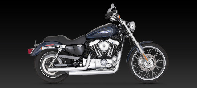 Vance & Hines Straightshots Chrome Exhaust 2004-2013 Harley Davidson Sportster
