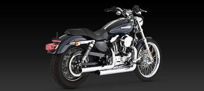 Vance & Hines Straightshots Chrome Exhaust 2004-2013 Harley Davidson Sportster