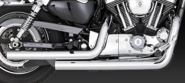 Vance & Hines Straightshots Chrome Exhaust 2004-2013 Harley Davidson Sportster