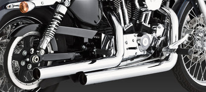 Vance & Hines Straightshots Chrome Exhaust 2004-2013 Harley Davidson Sportster