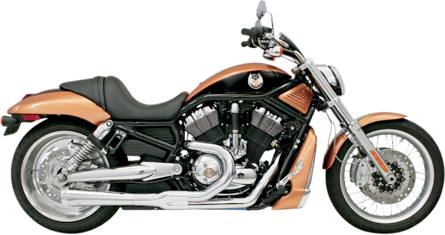 Bassani Chrome Road Rage 2-1 Exhaust 02-05 Harley Davidson Vrod VRSCA VRSCB