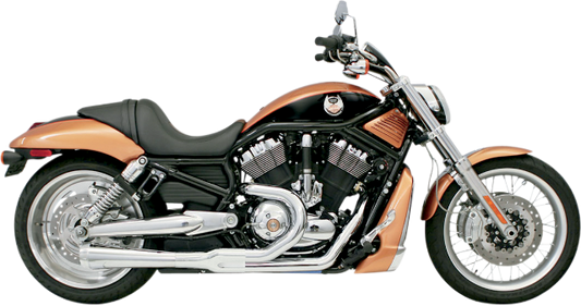 Bassani Chrome Road Rage 2-1 Exhaust 02-05 Harley Davidson Vrod VRSCA VRSCB