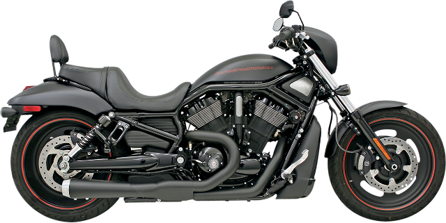 Bassani Black 4" Road Rage 2-1 Exhaust fits 07-17 Harley V-rod VRSCDX VRSCD