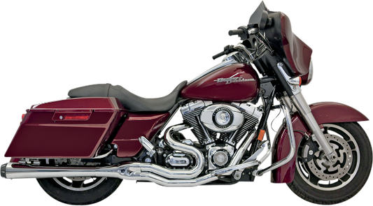 Bassani Chrome Road Rage II 2-1 Mega Power Exhaust for 1995-2016 Harley Touring