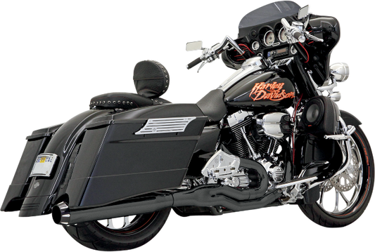 Bassani Black 4" Road Rage Exhaust for 1995-2016 Harley Davidson Touring Bagger