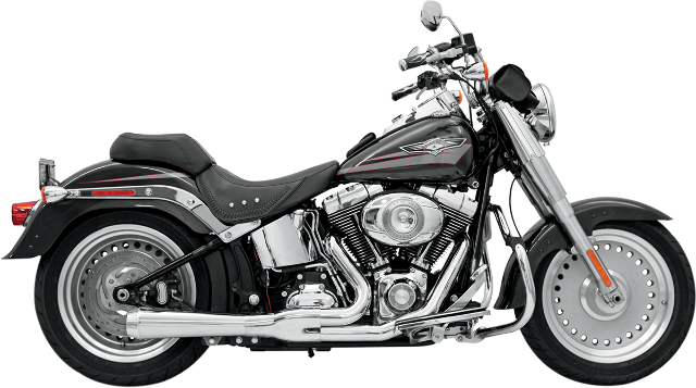 Bassani Chrome Road Rage 2-1 Short Exhaust fits 86-17 Harley Softail FLSTN FLSTF