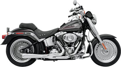 Bassani Chrome Road Rage 2-1 Short Exhaust fits 86-17 Harley Softail FLSTN FLSTF