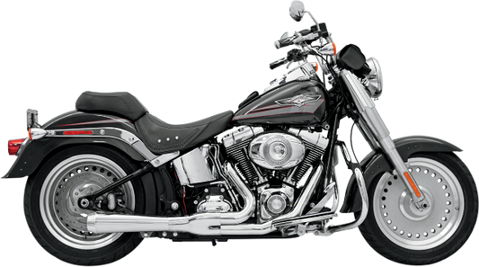 Bassani Chrome Road Rage 2-1 Short Exhaust fits 86-17 Harley Softail FLSTN FLSTF