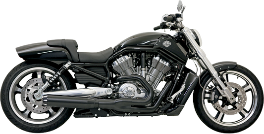 Bassani Black Road Rage II B1 Power 2-1 Exhaust for 07-17 Harley Vrod Vrscx