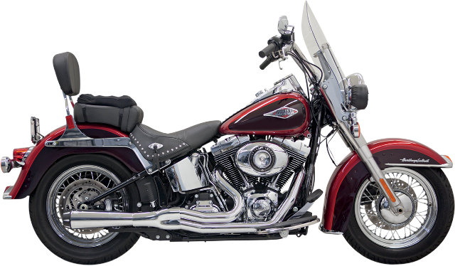 Bassani Road Rage II Mega Power Short 2-1 Exhaust 1986-2017 Harley Softail Models