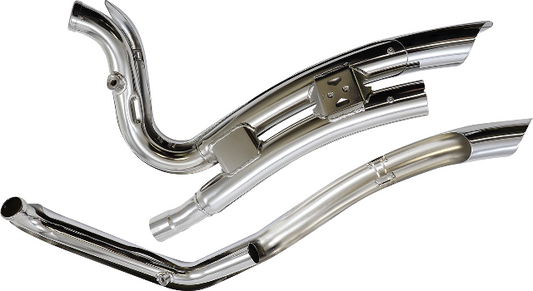 Cobra Chrome 2-2 Short Swept Exhaust for 2013-2017 Harley Breakout FXSB