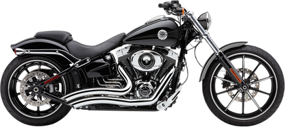 Cobra Chrome 2-2 Short Swept Exhaust for 2013-2017 Harley Breakout FXSB