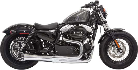 Bassani Chrome Road Rage 2 Mega Power 2-1 Exhaust for 2014-2021 Harley Sportster