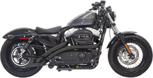 Bassani Black Radial Sweeper Exhaust System fits 14-22 Harley Sportster 1200 883