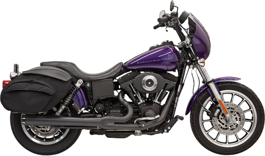 Bassani Black 2-1 Road Rage 4" Megaphone Exhaust System for 91-05 Harley Dyna