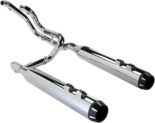 Bassani True Dual Down Under Exhaust fits 2009-2016 Harley Touring FLHR FLHX
