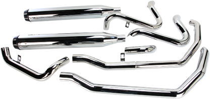 Bassani True Dual Down Under Exhaust fits 2009-2016 Harley Touring FLHR FLHX
